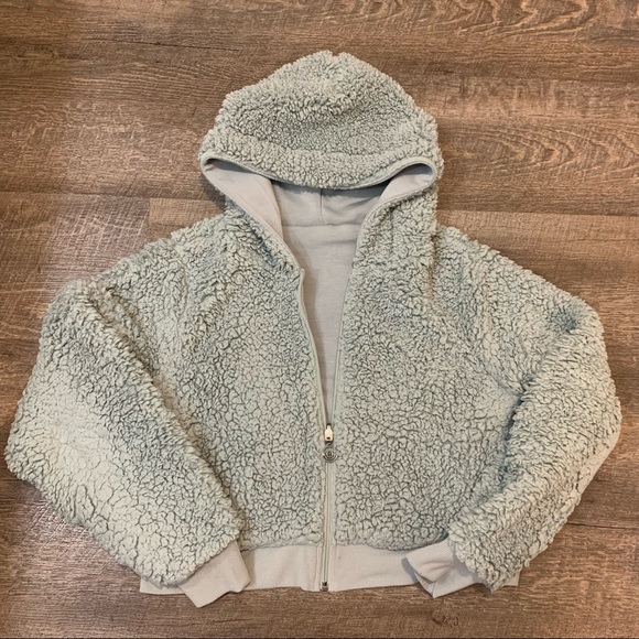 Gilly Hicks Mint Reversible Sherpa Hoodie - Picture 4 of 6